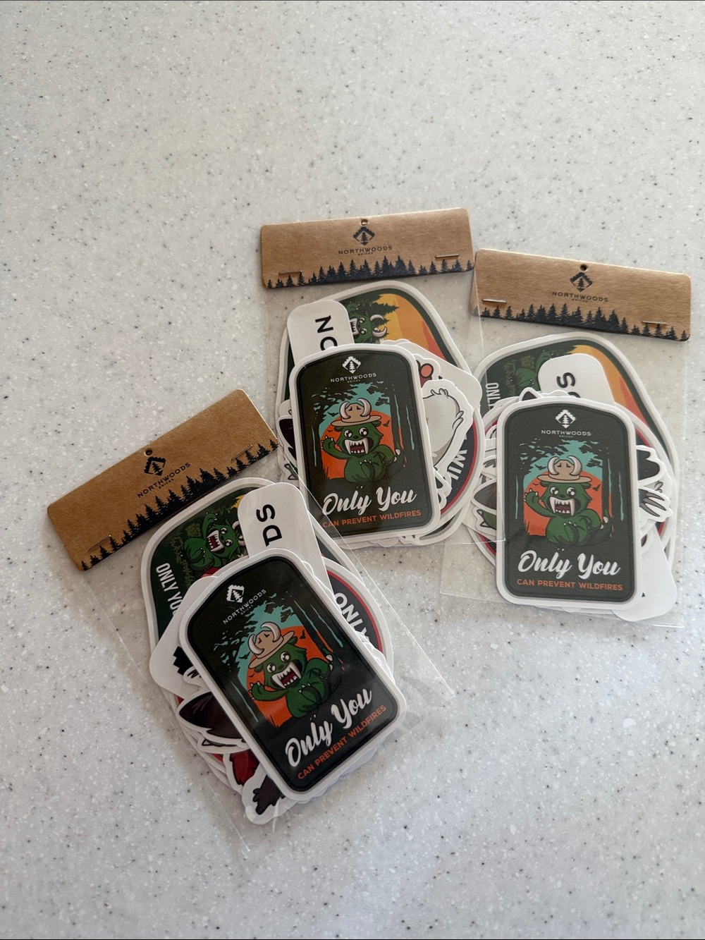 Northwoods Stickers Pack of 3 sets